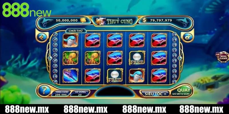 Cơ chế quay hũ độc đáo trong nổ hũ Thủy Cung 888new
